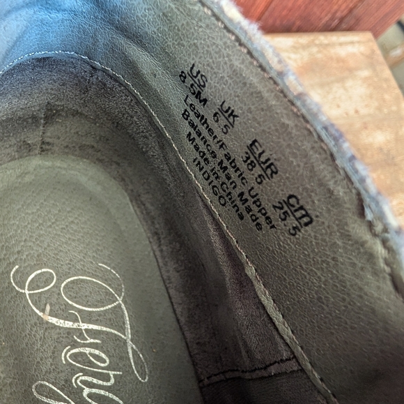 Gray Suede Ankle Boots with Snakeskin Detail - Picture 7 of 8